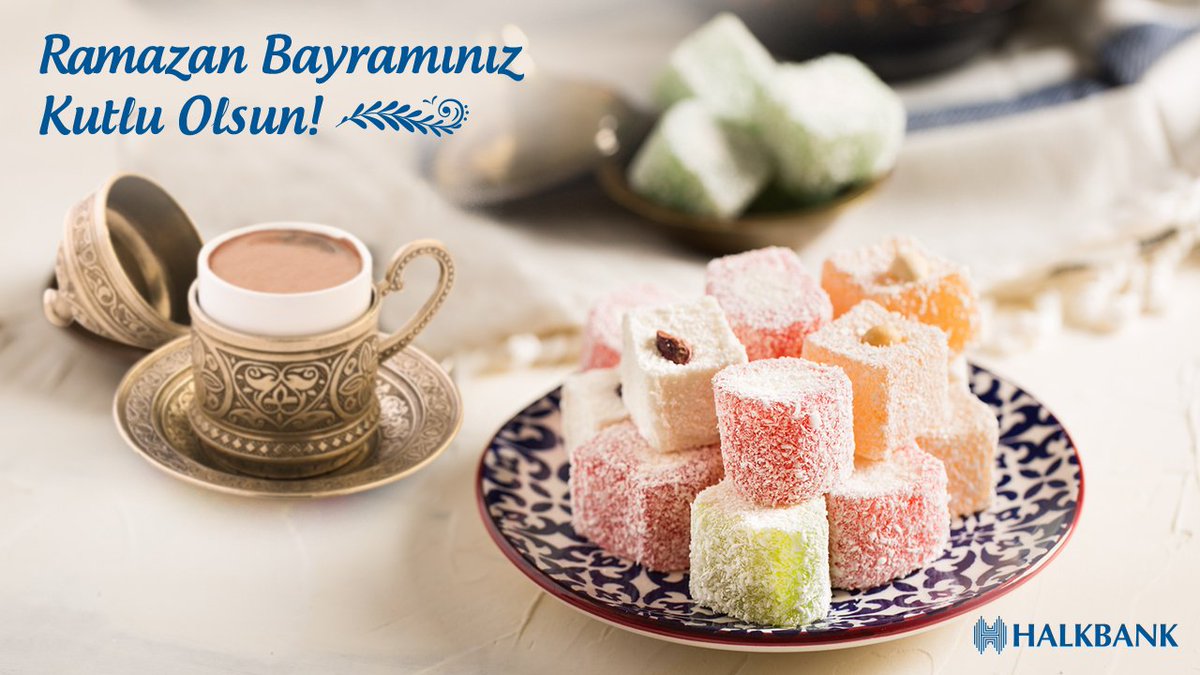 Halkbank Ailesi olarak, Ramazan Bayramınızı kutluyor, sevdiklerinizle bir arada olacağınız mutlu ve huzurlu bir bayram diliyoruz. #RamazanBayramı