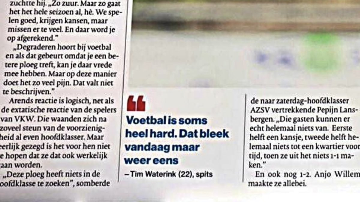 Haha, wat een slechte verliezers. Als je verliest van spelers die er niks van kunnen heb je zelf ook niks te zoeken in de <a href="/Hoofdklasse247/">Hoofdklasse</a>. Succes in de 1ste klasse mannen. #debataven #vkw