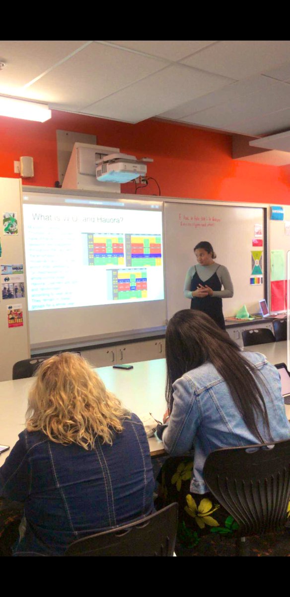 Learning Coaches <a href="/AshSio/">Ashley Sio</a> with Mike T sharing their learning and approaches to building staff capacity through collaboration in <a href="/OJCollege/">Ormiston Junior College</a> Whānau Ora and Hauora learning programmes today <a href="/FlatBushSchools/">FlatBush7</a> #Flatbush7
