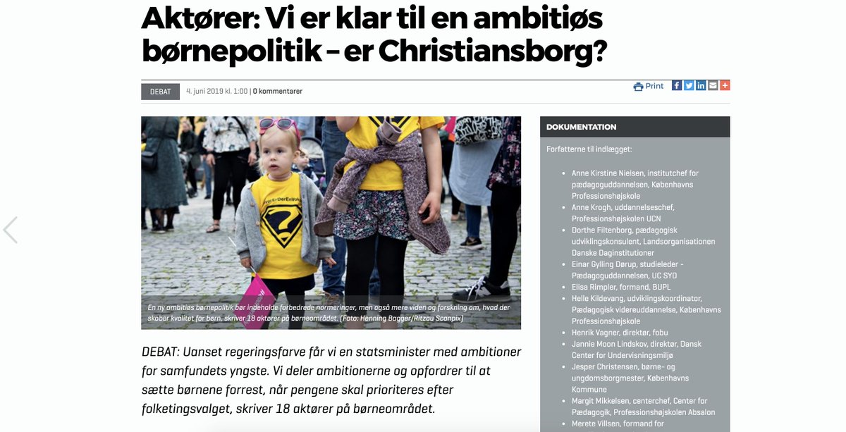Tænketanken DEA (@taenketankendea) on Twitter photo Læs <a href="/Altingetdk/">Altinget</a>! <a href="/StinaVrangElias/">Stina Vrang Elias</a> <a href="/jesper_bedreby/">Jesper Christensen</a> <a href="/BUPLFormand/">Elisa Rimpler</a> og 15 vigtige aktører på børneområdet skriver: udgangspunktet for en ambitiøs børnepolitik skal skifte fokus fra forældres ret til pasningstilbud til barnets ret til udviklingstilbud #bhvchat altinget.dk/social/artikel… Læs <a href="/Altingetdk/">Altinget</a>! <a href="/StinaVrangElias/">Stina Vrang Elias</a> <a href="/jesper_bedreby/">Jesper Christensen</a> <a href="/BUPLFormand/">Elisa Rimpler</a> og 15 vigtige aktører på børneområdet skriver: udgangspunktet for en ambitiøs børnepolitik skal skifte fokus fra forældres ret til pasningstilbud til barnets ret til udviklingstilbud #bhvchat altinget.dk/social/artikel…
