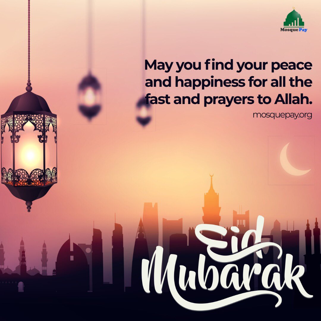 Advsola's tweet photo. Eid Mubarak, people. May we find peace and happiness for all the fast and prayers to Allah. #MosquePay https://t.co/j1BuG6VTrw