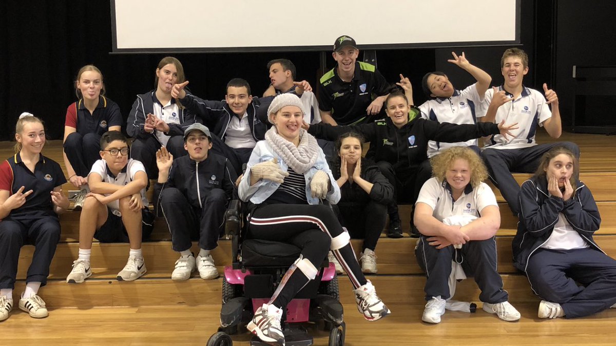 rohrer09's tweet photo. Absolute highlight of our week!! All Abilities Cricket at Mater Dei Catholic School @ThunderBBL https://t.co/9NvNk3yyNy