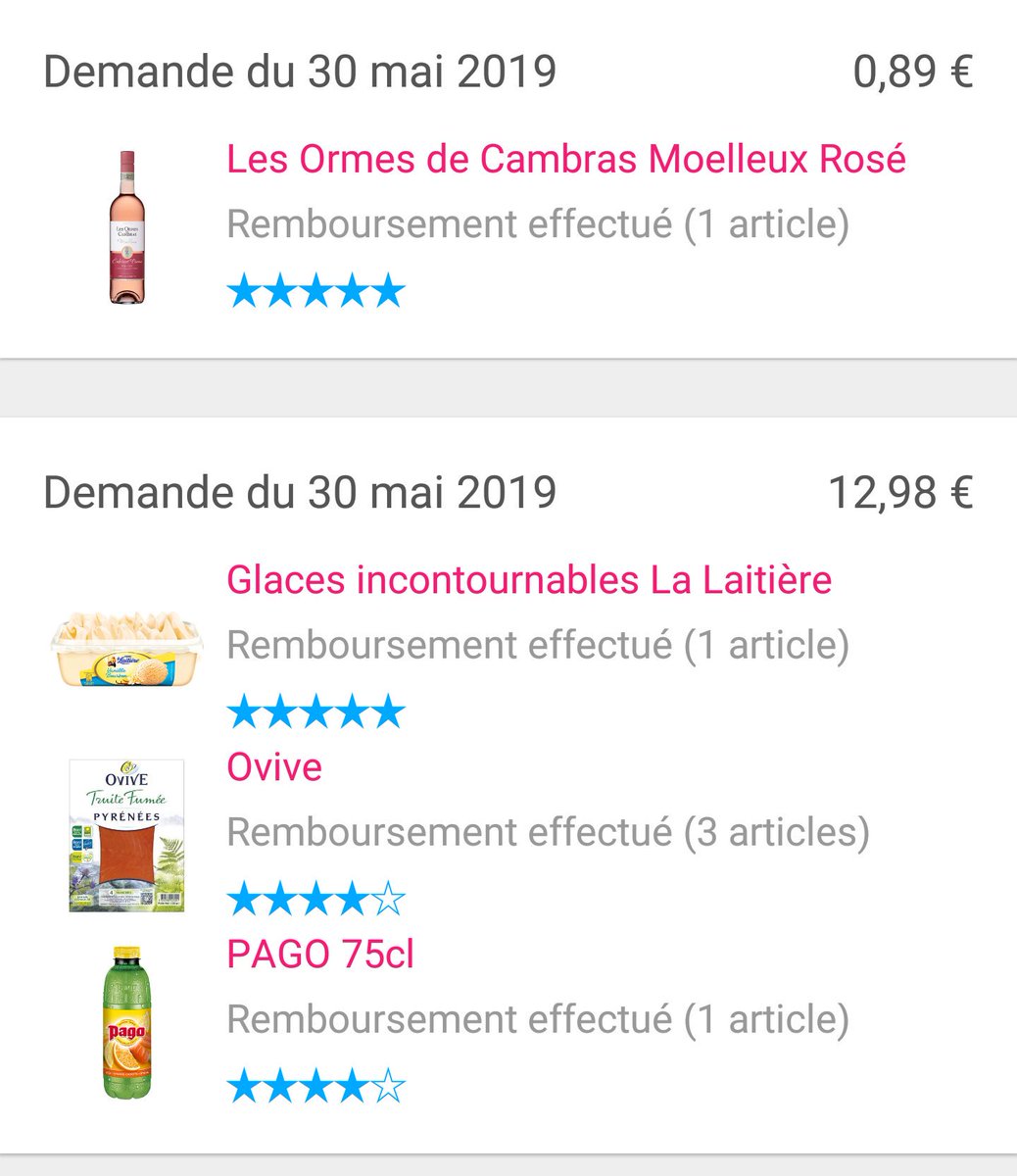Actupromo1's tweet image. Test appli shopmium 44€ de courses 19 € de remboursement. Tester gratuitement shopmium.com/fr/referral/py…