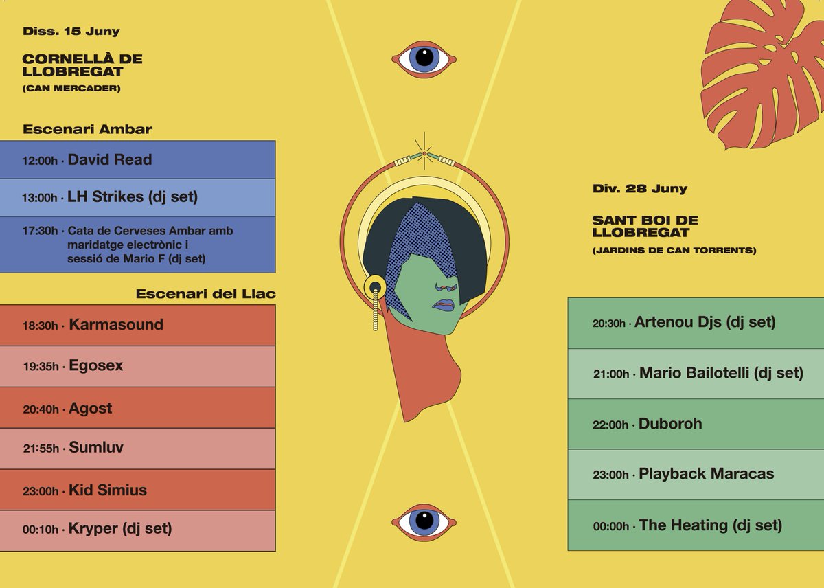 ARTENOUFESTIVAL's tweet photo. Horarios festival #ARTENOU19 ✏️🗓️
15/6 Cornellà de Llobregat
28/6 Sant Boi de Llobregat
(Entrada gratuita)
https://t.co/GACHx1t9Iq https://t.co/7eKpdBHlvM