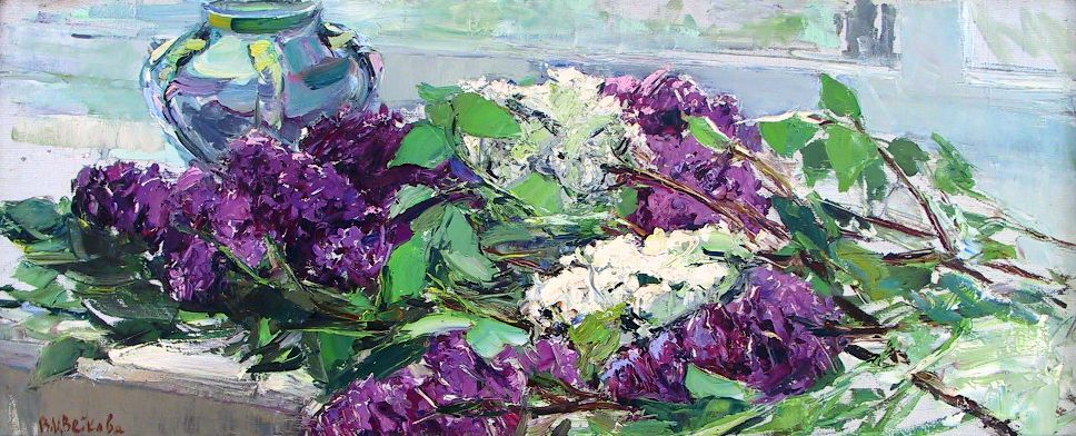 #картинадня
Валентина Петровна Цветкова (1917-2007)
Ветки сирени