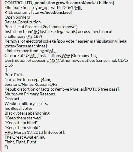 14. QDrop 570 states the Nunes Memo will allow Sessions to seize control of the Russia investigation, prove FISA corruption by Obama, and 'collusion' by 'the highest levels' The Nunes Memo is nonsense that is laughed at as soon as it's released.