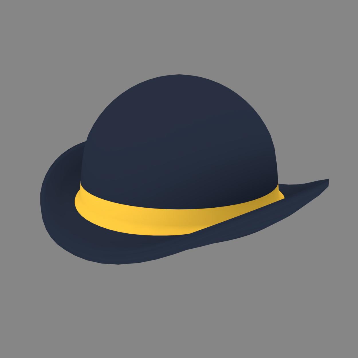 Mas On Twitter My Idea For A Hat Series In Roblox The Colored Banded Bowler Hat Series Will Include Blue Banded Bowler Red Banded Bowler Yellow Banded Bowler And White Banded Bowler - how to create a hat in roblox studio