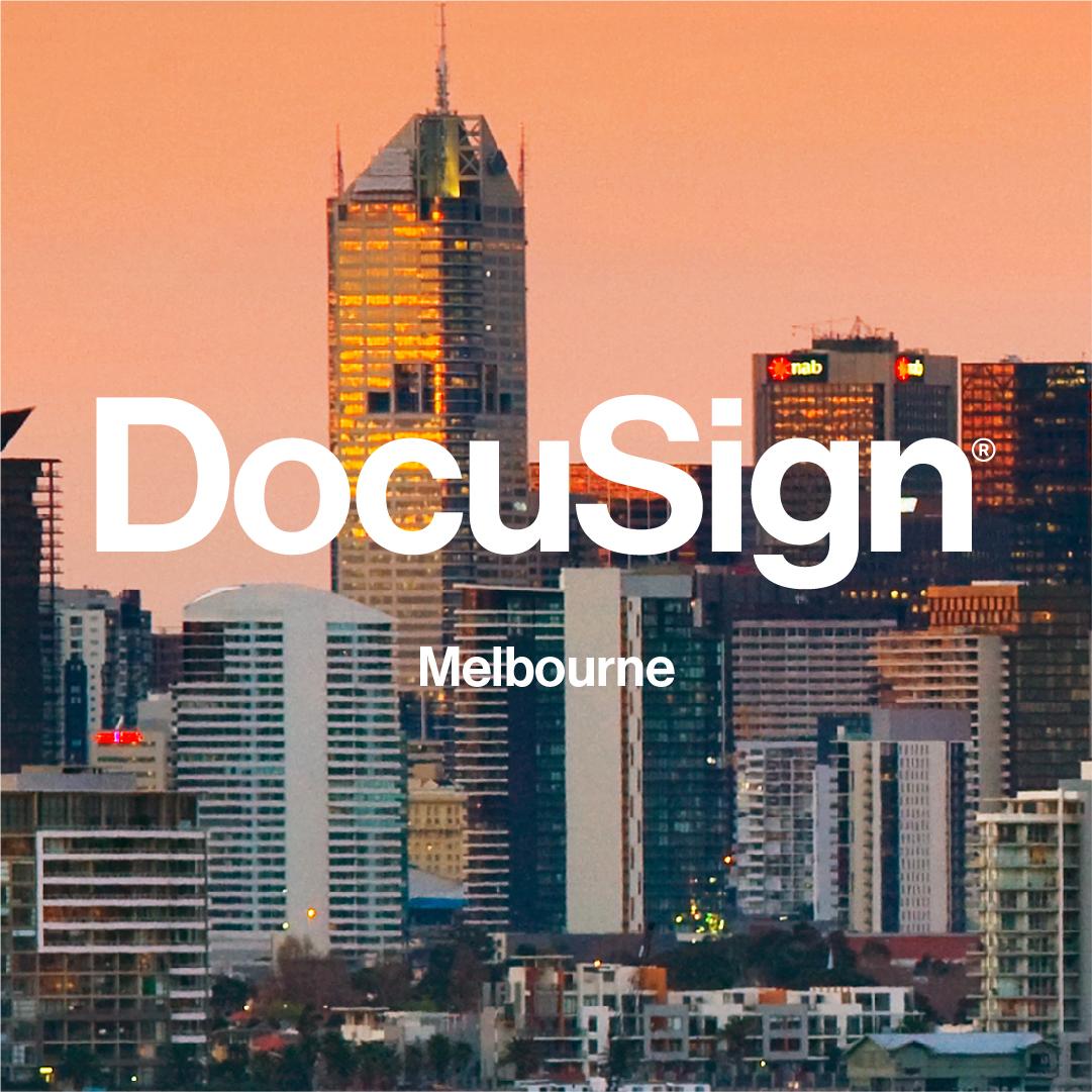 DocusignAPAC's tweet photo. Join us on June 18th for our first @DocuSign Community event in Melbourne! Come see demos of our new e-witnessing and conditional recipients functionality, and more. Register today. https://t.co/F9xOnwwwuu #lifewithoutpaper https://t.co/voe8LQyrnq