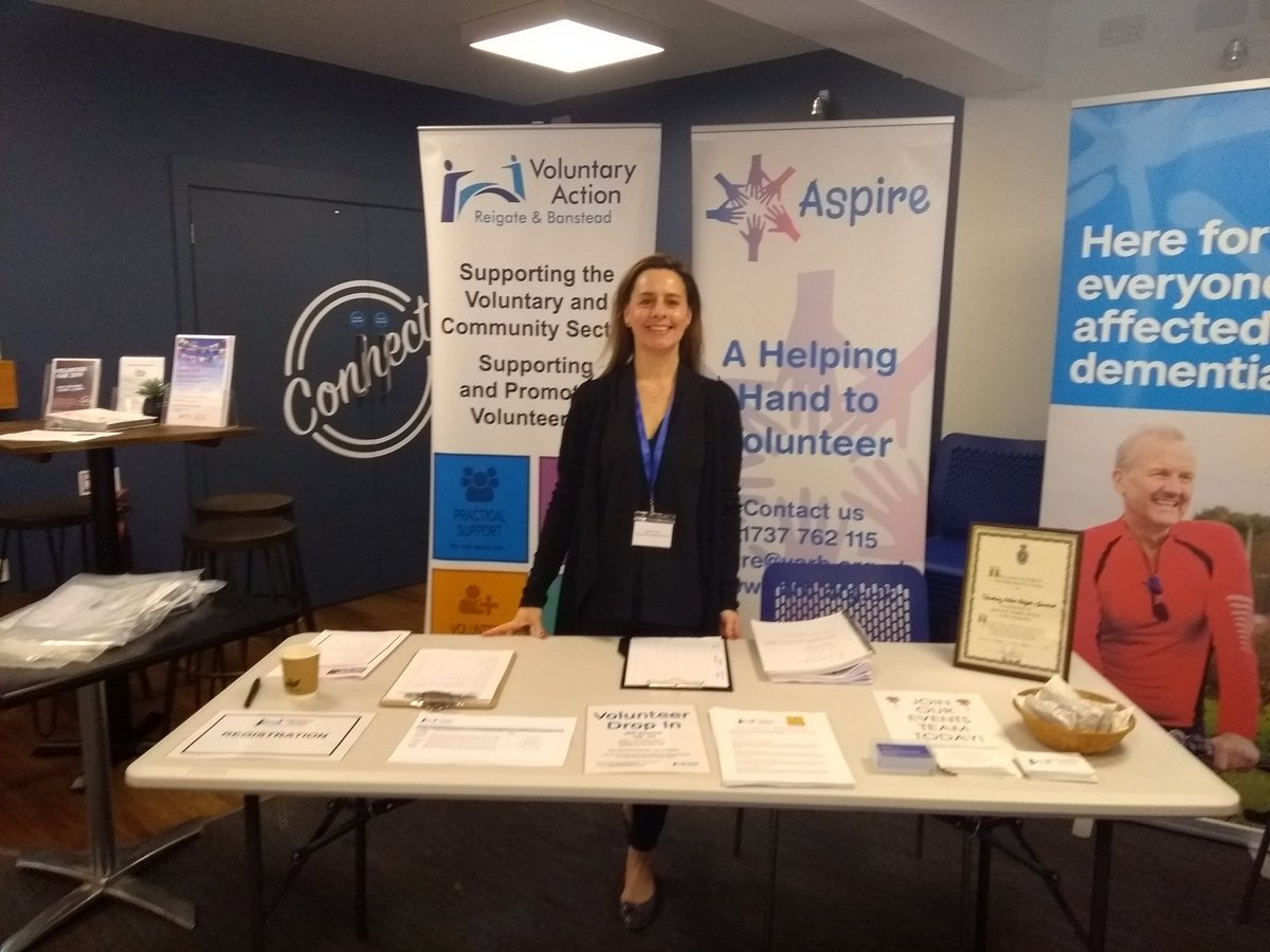 We are at Redhill Jobcentre today 10-12 to promote volunteering. Its a good way to gain new skills and experience and also makes you feel great.