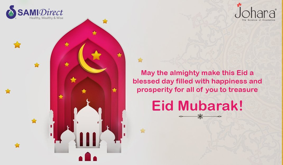 johara_official's tweet photo. May the almighty make this Eid a blessed day filled with happiness and prosperity for all of you to treasure.
Eid Mubarak!
#Eidmubarak #Samidirect https://t.co/21E9GeVilQ