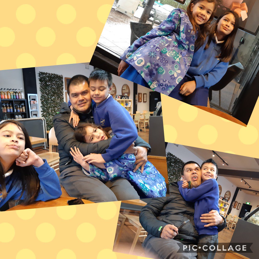 nessazie's tweet photo. Wellbeing Week: no after school staff meeting so treated my crazy family to coffee! https://t.co/J6dSJjZo0H