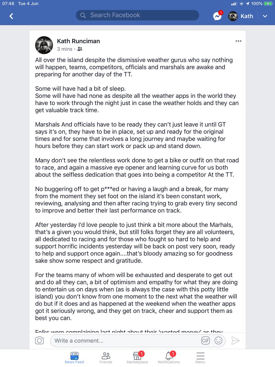 Carpaediem93's tweet photo. I heard some utter rubbish last night in Ramsey so maybe let’s remember what goes on behind the scenes to make IOMTT happen and if you hear folks talking crap, challenge it please #IoMTT2019 #RIPDaley https://t.co/ZzzVFmFpRY