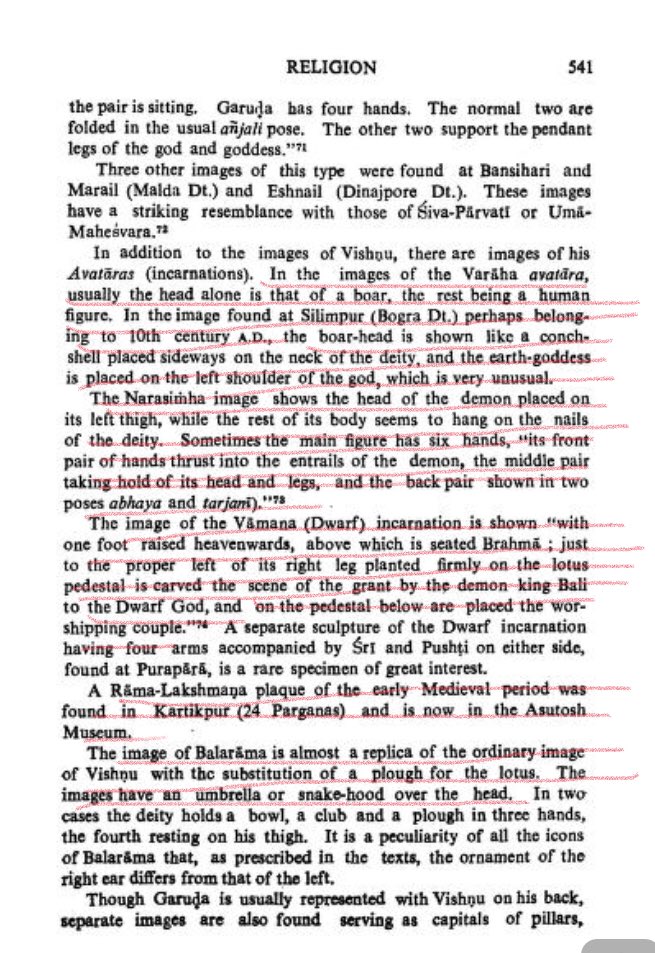 9/n RC Majumdar also gives accounts of iconography of Vishnu Avatara (including Rama) on pg 541. Check snippet.