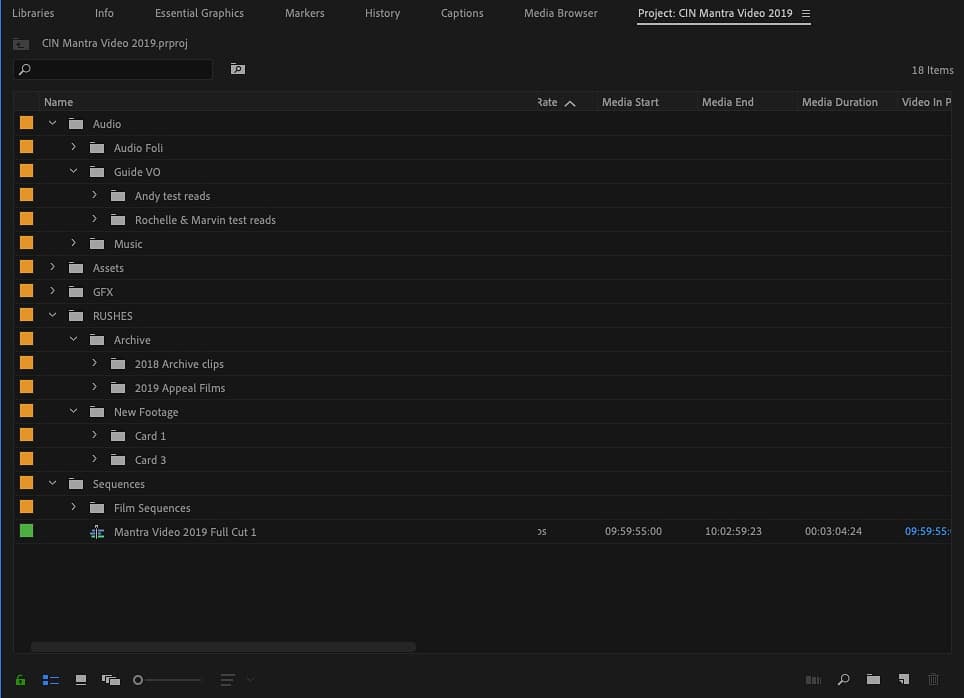 BCambridgeEdit's tweet image. A tidy #premiereproject equals a relaxed #edit

#freelanceeditor #freelance #adobepremiere