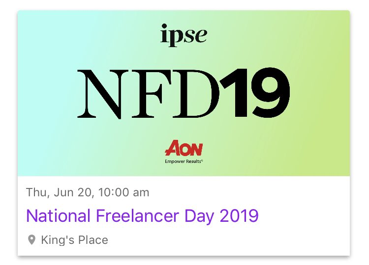 _leoniethomas's tweet photo. I'll be at National Freelancer Day in a couple of weeks - feel free to add me on the app. I'm looking forward to meeting everyone IRL. #nfd2019 #nfd19 #nationalfreelancerday
h/t @Social_Pip and @websmyth https://t.co/EAF9Obf9VJ