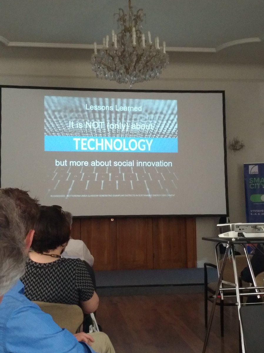 Ruggedised's tweet photo. #SmartCity is not about the pure technology -> it should always be for the people, driven by city needs. Strong words from our project coordinator, Albert Engels, from the city of Rotterdam. https://t.co/mKlL5lL05K