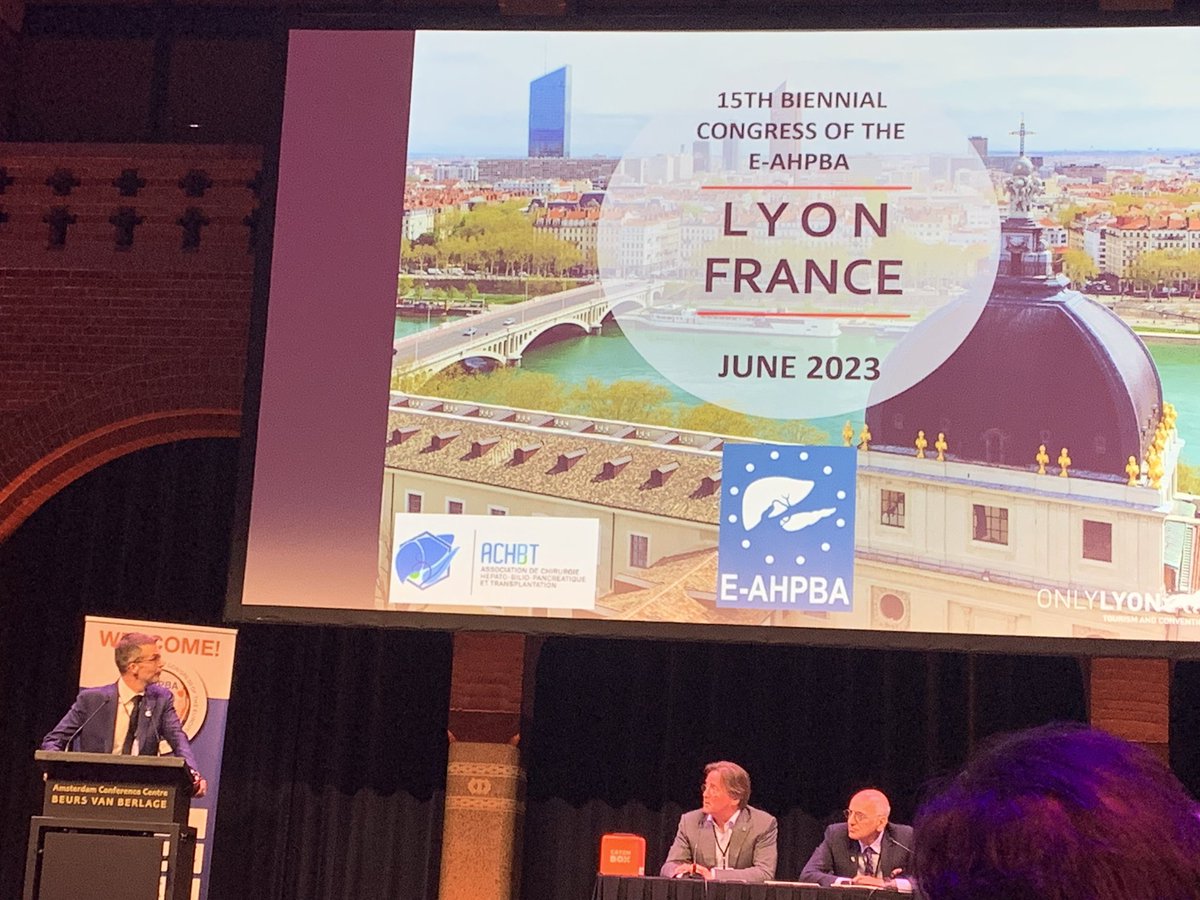 MarcBesselink's tweet photo. @EAHPBA 2019 Amsterdam: 950 attendees, 58 countries! Thanks to Olivier Busch and team. Looking forward to 2021 Bilbao &amp; 2023 Lyon. Improving outcomes for our HPB patients. #EAHPBA2019 https://t.co/gLvVCa5puw
