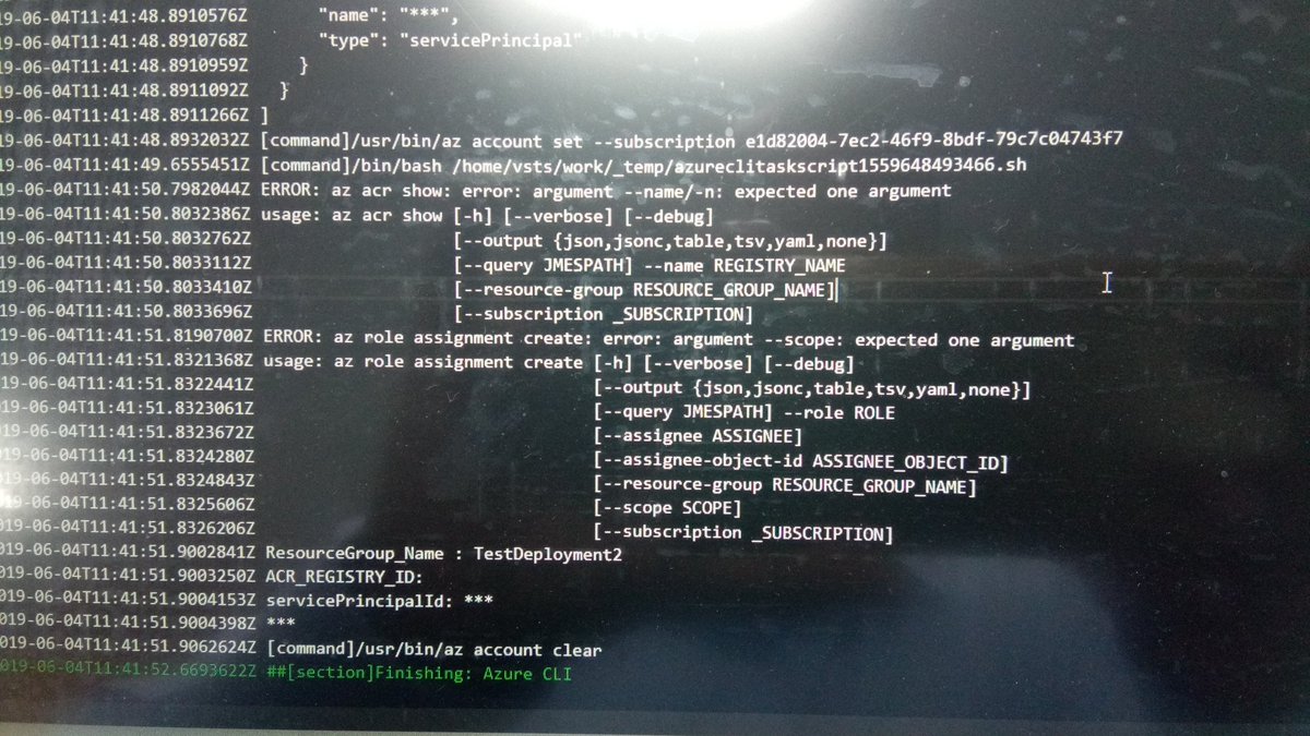 vijayrakshith's tweet image. Seeing this error on azure click task in #azuredevops. Any help much appreciated. #azuresupport