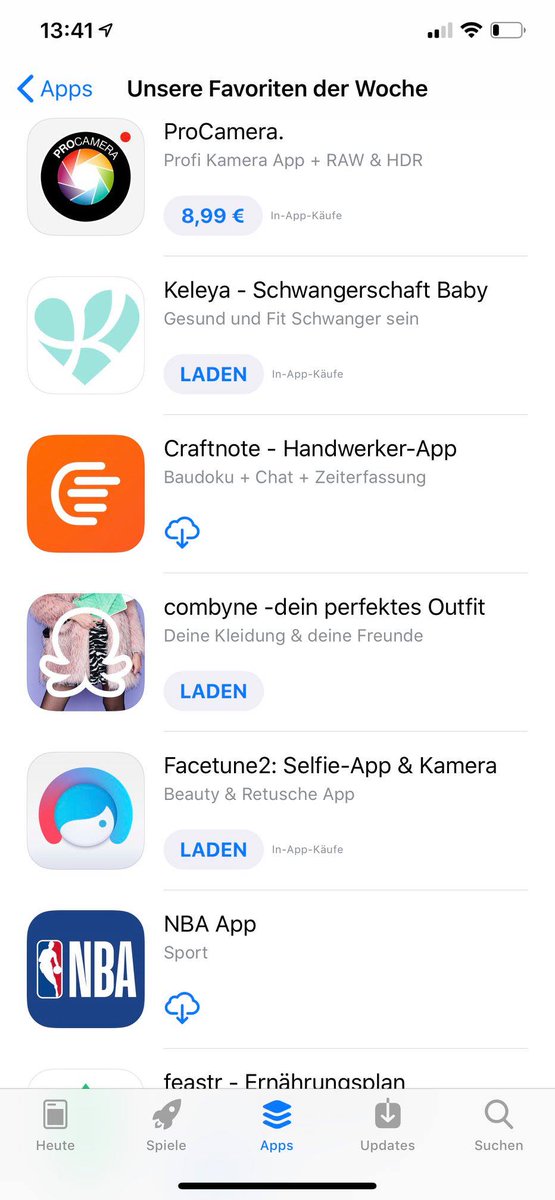 We are proud to announce that our customer Craftnote has been featured German Apple App Store. 

If you're curious now, read our case study about the project: bitfactory.io/de/referenzen/…