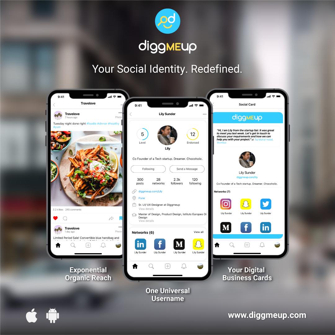 diggmeup's tweet photo. Presenting Diggmeup, #One hottest social network destination of 2019: a cool way to connect people and businesses.🌍#one #web #internet #diggmeup #socialnetworks #discover #explore #create #share #post #new #socialcard #tech #oneidentity #connect #networking #influencer https://t.co/ccjeSB7EjE