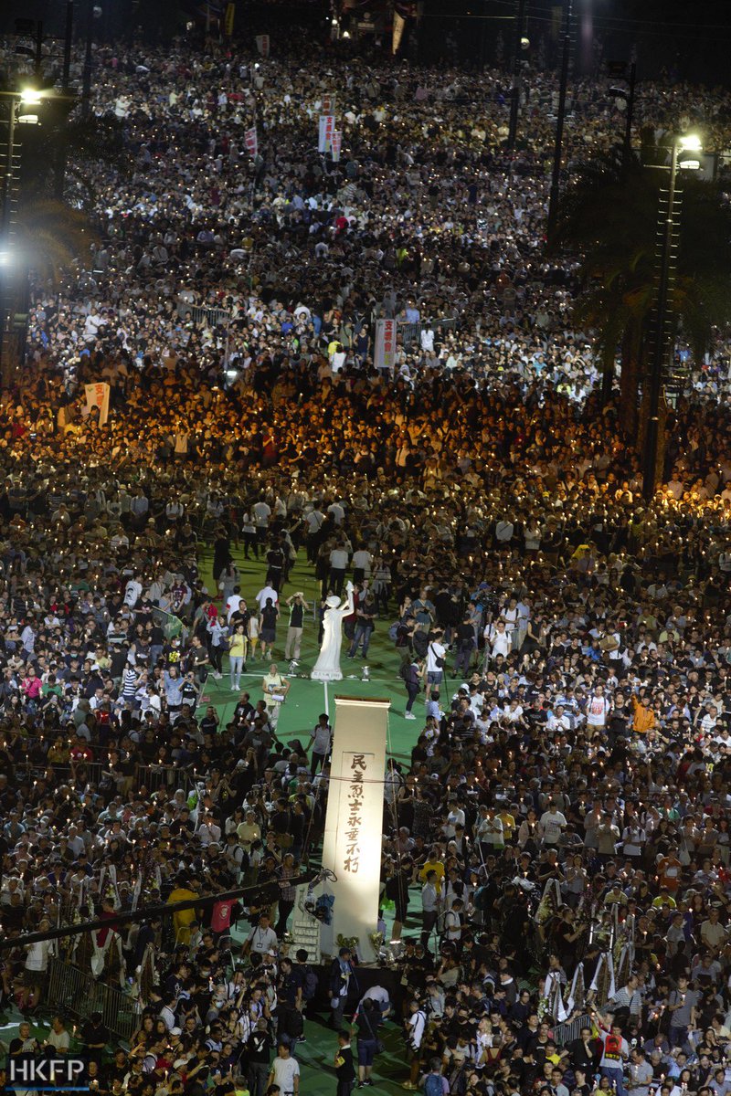 NOW: Sea of lights: The current scene at Victoria Park, #HongKong as thousands commemorate the 30th anniversary of the #Tiananmen Massacre: hongkongfp.com/2019/06/04/liv…

In Full: 🕯 bit.ly/Tiananmen30 #tiananmen30

🔴 Live: English commentary: facebook.com/hongkongfp/vid…