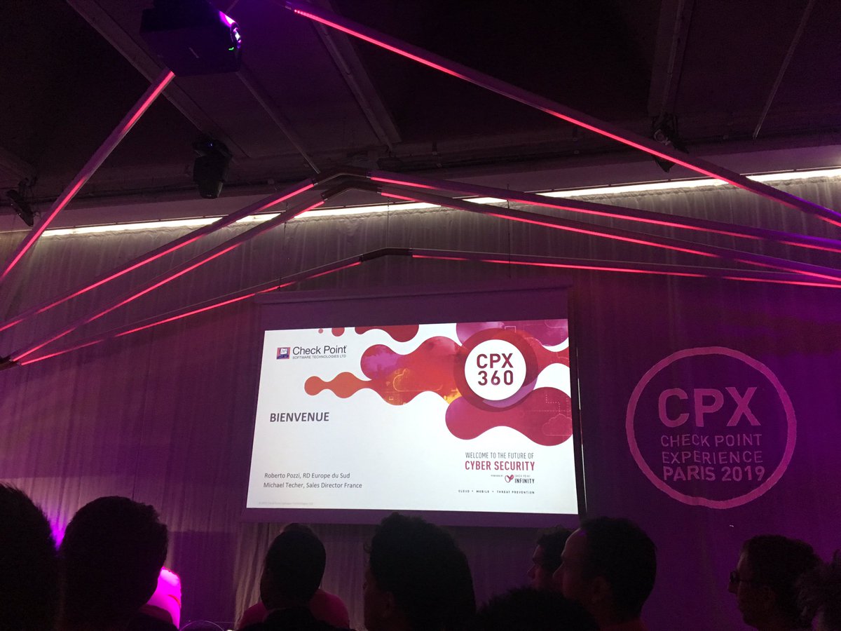 AS_Derkenne's tweet photo. #CPXFR19 #CheckPoint Expérience Paris 2019. #cybersécurité #cloud #mobile #visibilité c’est maintenant Porte de Versailles  @CheckPointFR @ArrowECS_Fr https://t.co/TEF5ZKRXNU
