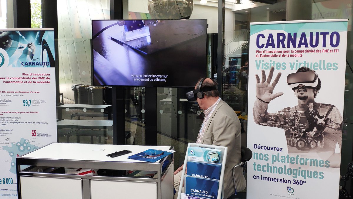 FiliereCarnauto's tweet photo. [Jour J] 🚀Retrouvez-nous à #ImagineMobility Forum et découvrez nos plateformes technologiques pour accompagner vos projets R&amp;D. Bonne visite #VR ! #moveo2019 #innovation #Carnot #rd #automotive #mobility https://t.co/qYeiuQ9X5v