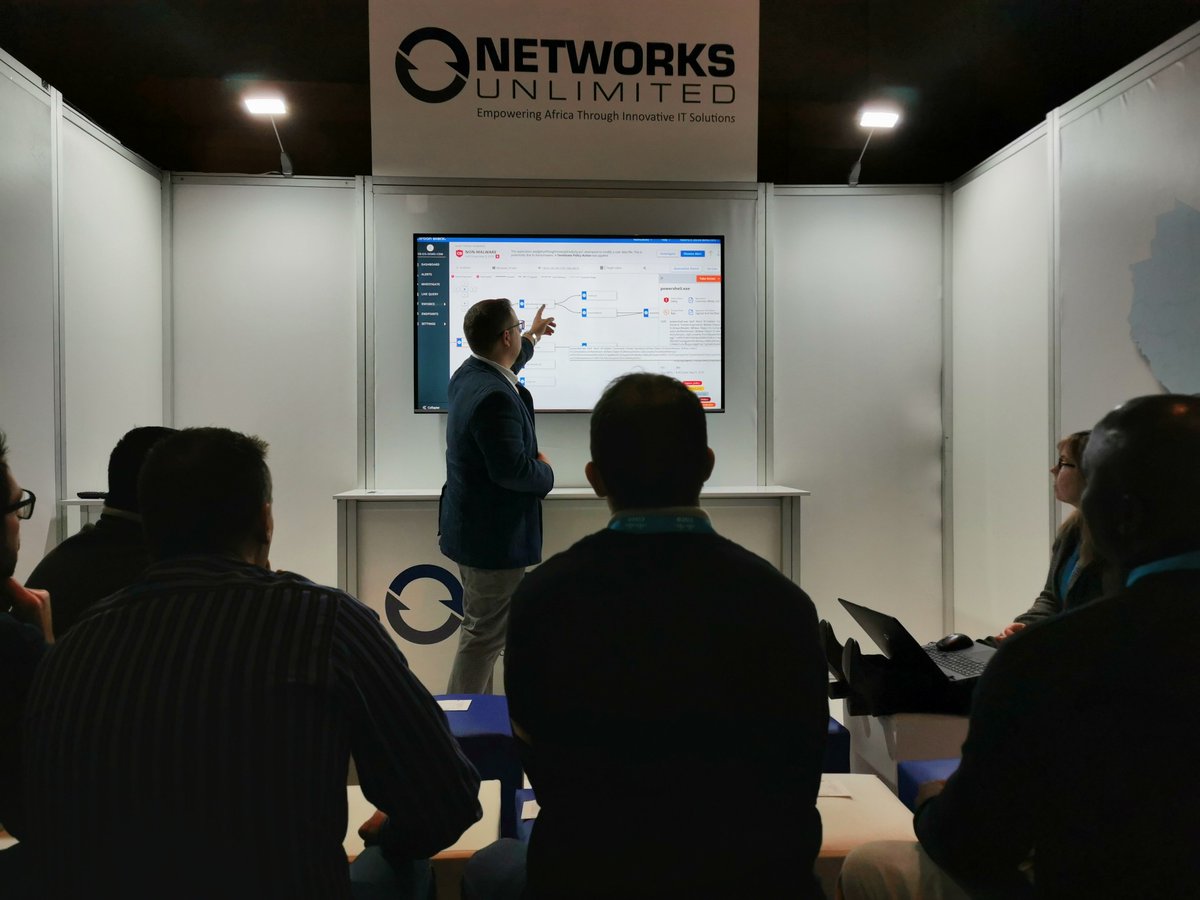 Sim1Treg's tweet image. @NU_Distributor had a great time with @CarbonBlack_Inc at the @ITWeb_Events Security Summit last week! Delegates really enjoyed the live demos, viewing the threat attack chain and the Tactics, Techniques and Procedures (TTPs) attackers use. #itwebss2019 #carbonblack #nusecurity