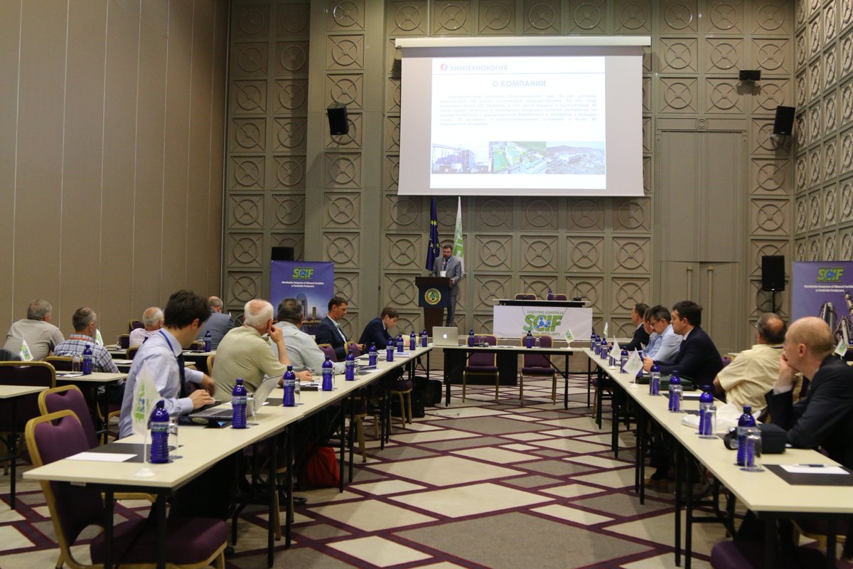 Scif_Congress's tweet image. May 17, 2019.
The Worldwide Congress of mineral fertilizer and pesticide producers SCIF 2019: presentations of participants and the technical discussion section.