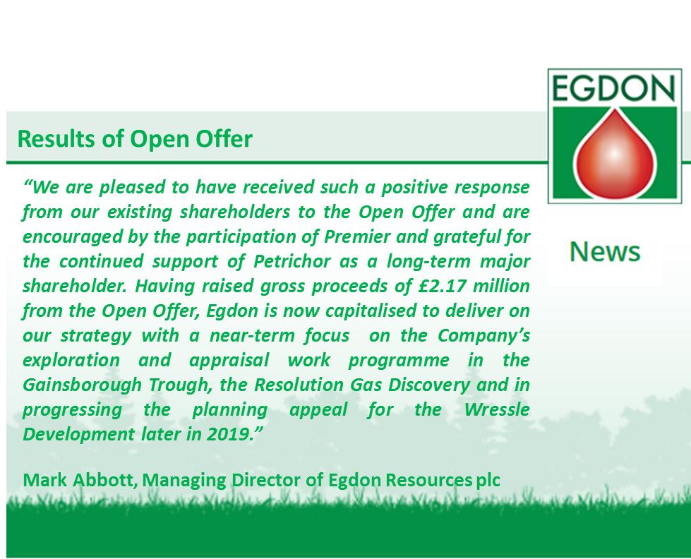 EgdonResources's tweet photo. Results of Open Offer https://t.co/WilIL6QOzY https://t.co/WjwrnEGr7g