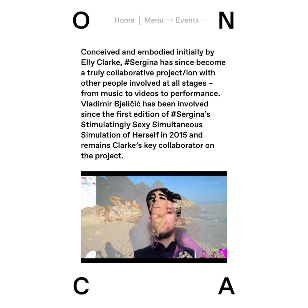 elly_clarke's tweet photo. This is happening this Sat @ONCA_Arts w @_Sergina embodied by Vladimir Bjelicic and @elly_clarke. The performance is supported by @ChaseFeminist and @CHASE_DTP. Tipping of the performers for additional dances will be possible via an app. Bring your phones. Free entry. #sergina https://t.co/lqiWe15nCG