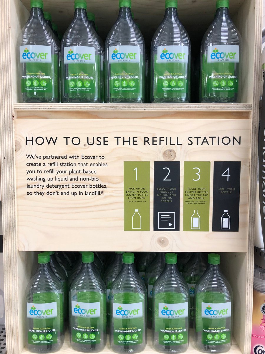 EcoverUK's tweet image. Exciting news! Our first refill trial in a major supermarket. Come &amp;amp; refill your Ecover empties @waitrose Botley Rd. Encouraging people to reuse &amp;amp; refill is the most effective way we can tackle the plastic pollution problem. Join our #refillution bbc.co.uk/news/business-…