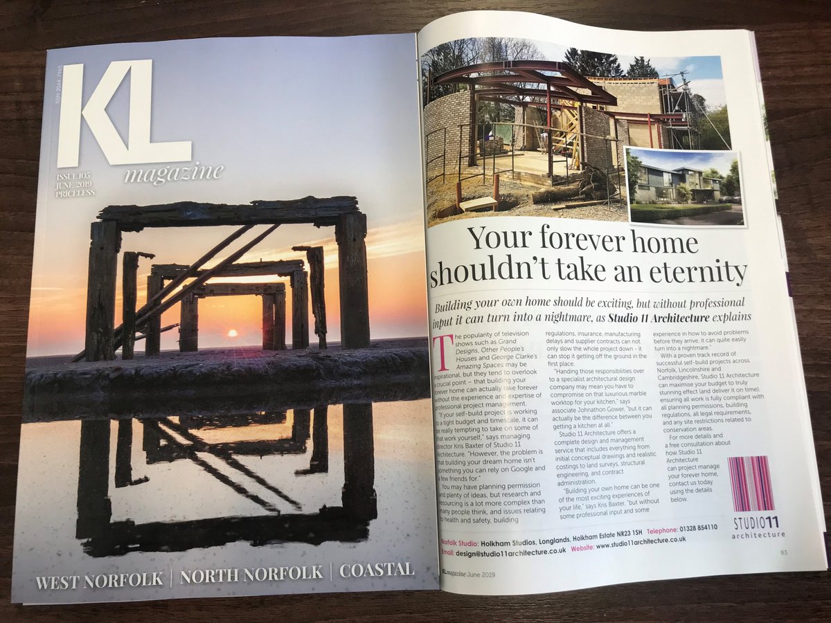 Look out for us in the latest edition of <a href="/KLmagazine/">KL magazine</a> 
#projectmanagement 
#selfbuild
#architecturaltechnology
#architecturaldesign
#structuralengineering
#energyassessors
#architecture
#construction
#Norfolk 
#foreverhome