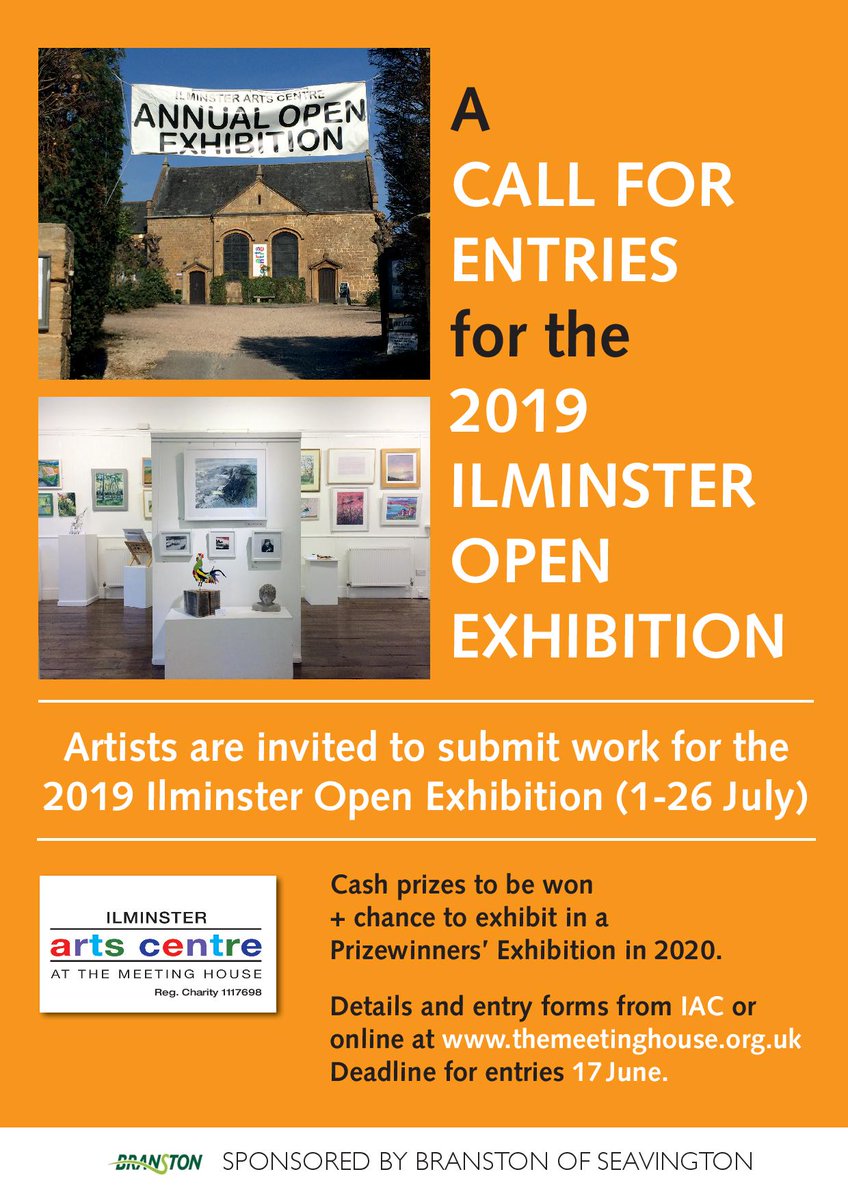 IlminsterArts's tweet photo. Calling all #WestCountry #artists - get your skates on, the deadline for the 2019 #IlminsterOpen is drawing near! You have until Monday 17 June to submit your entries. https://t.co/hevjKkQSKH https://t.co/DXfoyOD25I