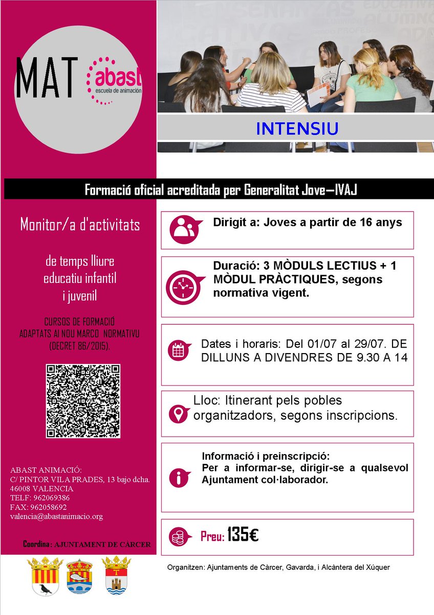 Curs Monitor/a d'Activitats de Temps Lliure Educatiu Infantil i Juvenil