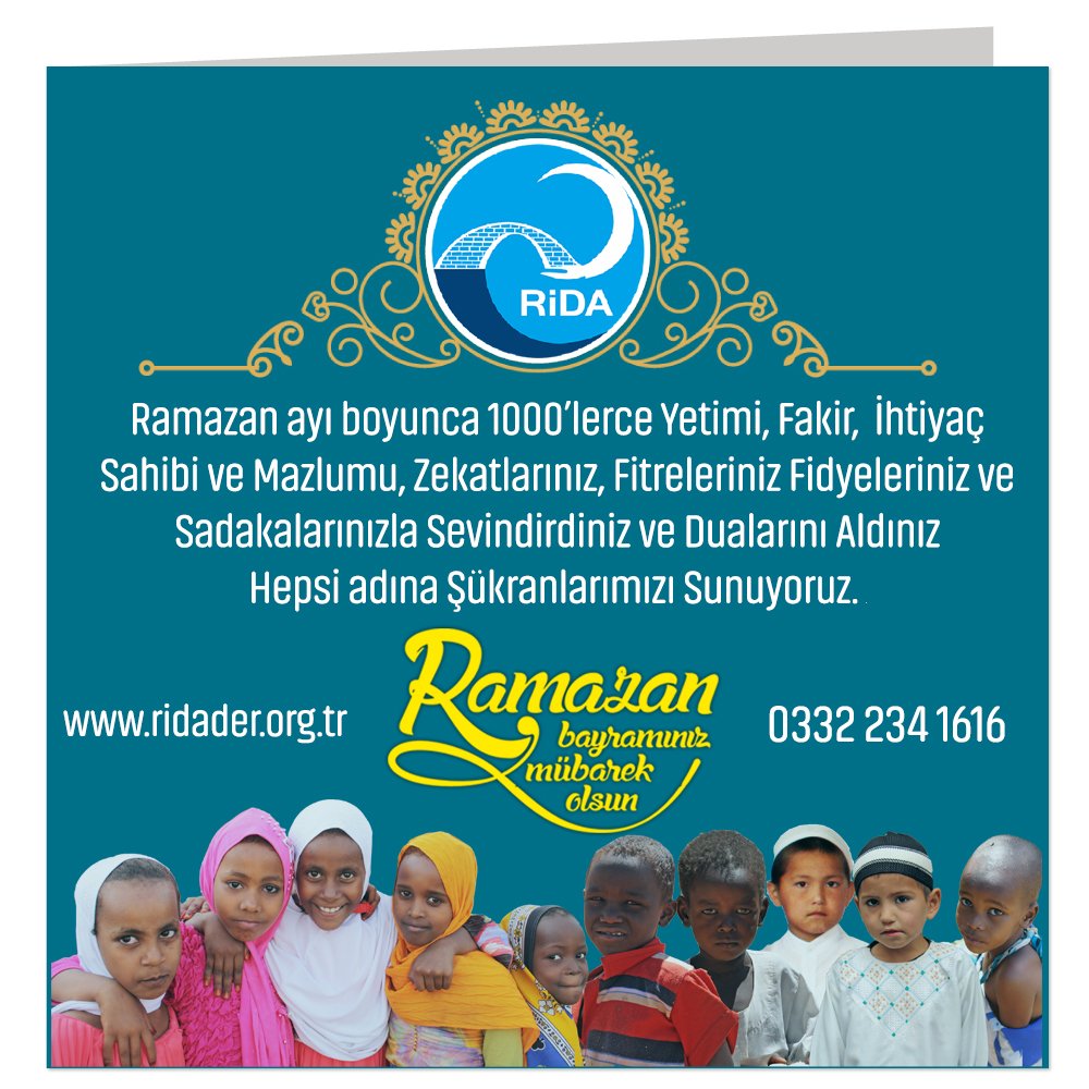 ridaderorg's tweet image. Siz, hayır sahiplerinin destekleri ile Ramazan ayı boyunca Sudan Darfur'da, Kenya Kakuma ve Dadab Kamplarında, Afganistan ve Gazzede, Balkanlar, Moğolistan ve ülkemizde kurulan, kardeş sofralarımız ve dağıtılan kumanyalarımız ile binlerce kişiye tebessüm olduk. Rida Derneği