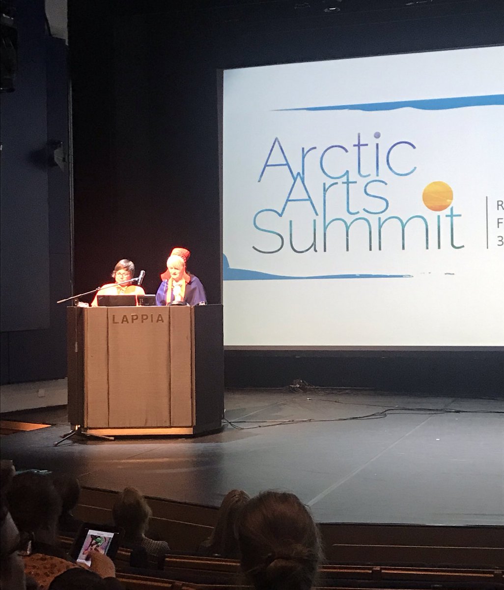 Norwegian Crafts (@norwegiancrafts) on Twitter photo Culture Secretary of the Sámi Parliament in Finland, Riitta Orti-Berg giving her speech in Northern Sámi language in honour of the International Year of Indigenous Language 2019! #ArcticArtsSummit #IYIL2019 <a href="/ArtsArctic/">2022 Arctic Arts Summit</a> Culture Secretary of the Sámi Parliament in Finland, Riitta Orti-Berg giving her speech in Northern Sámi language in honour of the International Year of Indigenous Language 2019! #ArcticArtsSummit #IYIL2019 <a href="/ArtsArctic/">2022 Arctic Arts Summit</a>