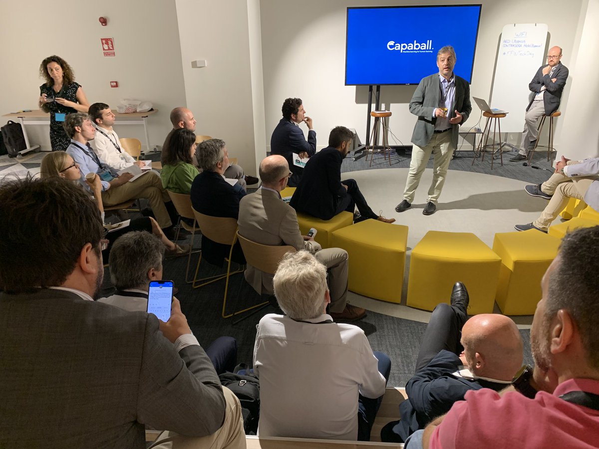 Santi_Garcia's tweet photo. RT @FuturoTrabajo: Arrancamos nuestro #ffwtechday conociendo el proyecto de @capaball #InteligenciaArtificial aplicada a la selección de contenidos formativos
#futurodeltrabajo #hrtech https://t.co/kPUmhxV8gV