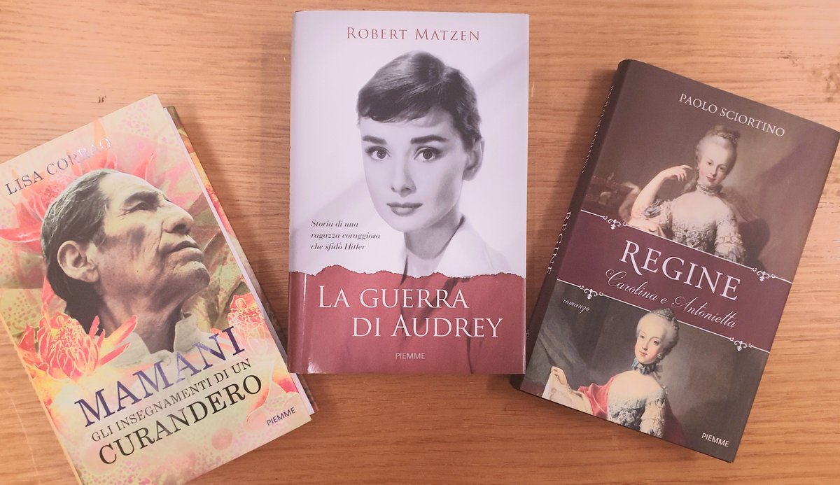 edizpiemme's tweet image. Quale novità #Piemme di oggi vi ispira di più?
➡️"La guerra di Audrey" di Robert Matzen  bit.ly/2JUJxg7
➡️"Mamani. Gli insegnamenti di un curandero" di Lisa Corrao bit.ly/2XjTkiJ
➡️"Regine" di Paolo Sciortino bit.ly/2WNqmKW