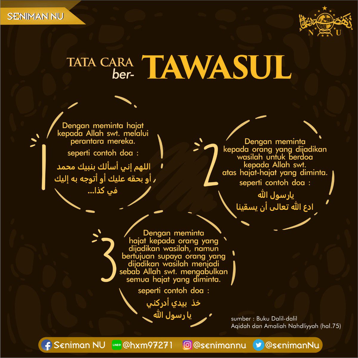 Seniman Nu On Twitter Tata Cara Tawasul Tawasul Diartikan Sebagai Berdoa Kepada Allah Swt Melalui Suatu Perantara Baik Perantara Tersebut Berupa Amal Baik Kita Ataupun Melalui Orang Sholeh Yang Kita Anggap