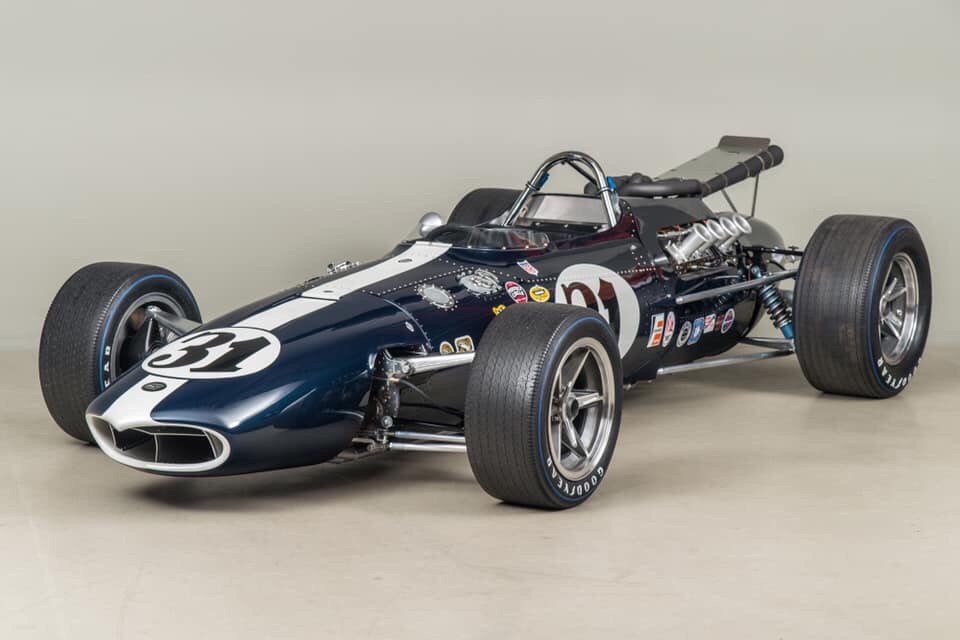 Felt like a Dan Gurney day. The 1966 AAR #Eagle #Indy car, the first built by #DanGurney himself.