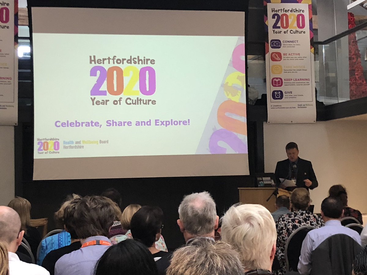 Excited to be here at Hatfield House hearing how taking part in arts and other cultural activities can improve your health and wellbeing. 
Looking forward to 2020 and the Hertfordshire Year of Culture! <a href="/hwbherts/">Hertfordshire HWB</a> #HWB19
