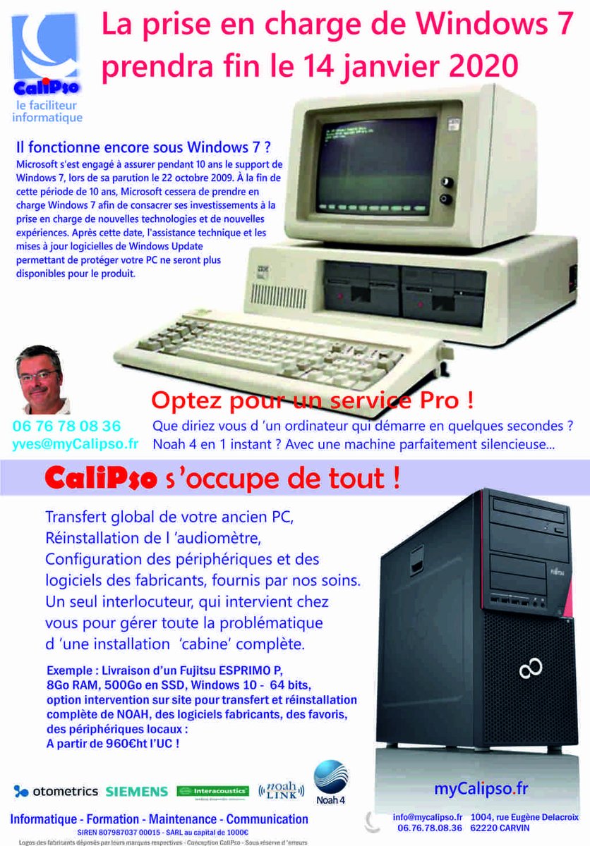 YPascoli's tweet image. Fin de prise en charge des PC sous Windows 7 mycalipso.fr/?p=752