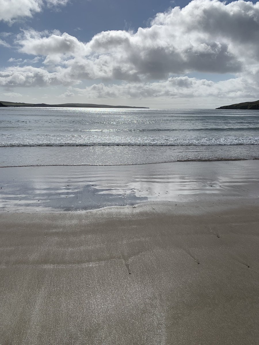 Rua2000's tweet photo. It would have been rude not to 😍😍 #swimsuitseaswim in the sparkling diamond sea of #Tresta and wi the mica rich sand I was actually swimming in a glitterball ❤️💙 #happydays and a #2minutebeachclean on the way back of course 👍🏻 https://t.co/FjlITBdrzu