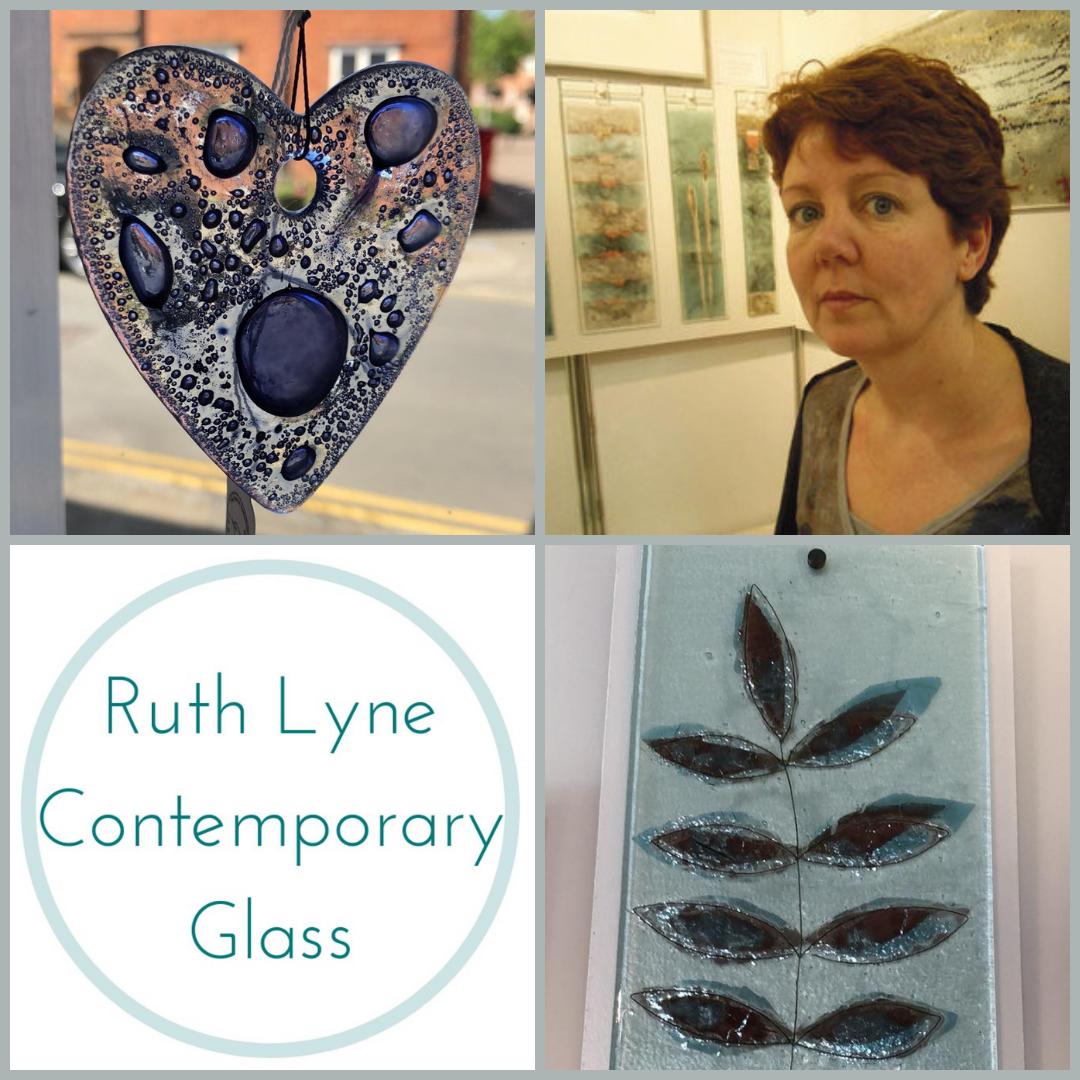 Ruth of @RuthLyneGlass has been working with fused glass since 1998. Although based in rural Northamptonshire her work is inspired by the colours &amp; textures of the coast.  #FarthingGallery #British #Glass