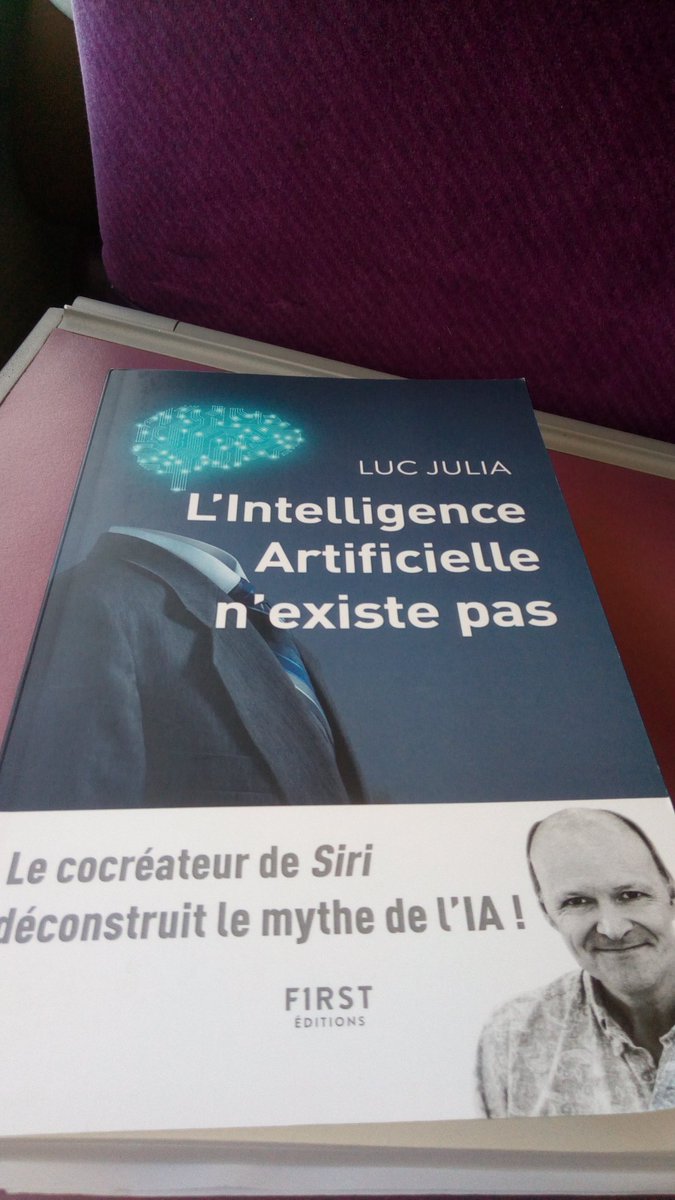 Lecture intéressante et passionnante dans le train du retour des vacances. #retourathome #lectureit #ia