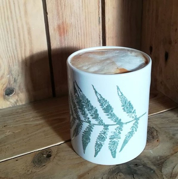 It's definitely hot drinks weather! I have a few of these 'Lace Fern' boxed mugs left as well as two other designs- 'Cork Lace' and 'Ireland in Bloom' and they are just €10 from #westcorkcrafts shop in #skibbereen. #westcork #independantshop #justacard #justamug #petaltopetal