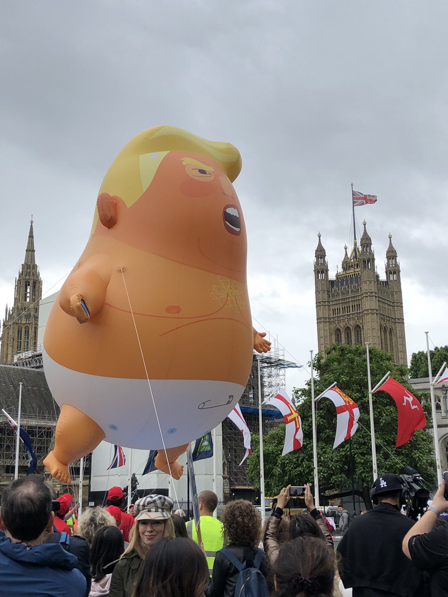 Beautiful day to be a journalist in London! #TrumpUKVisit #StateVisit