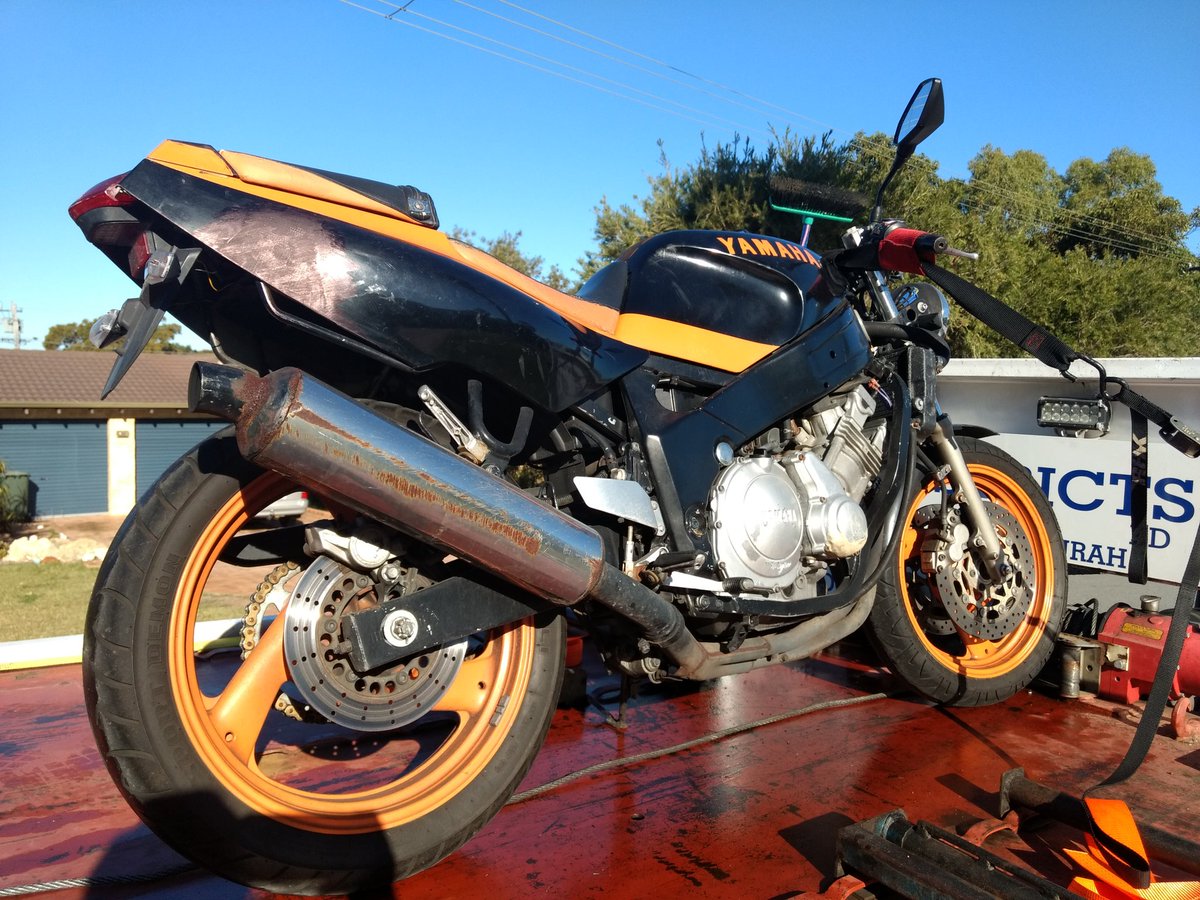 RoadPolicingWA's tweet photo. If you get told to hand in your motorcycle by a set date, do it. That way we don't have to come knocking and search your property for it without a warrant. Hiding it in the shed behind a cupboard was ingenious. #TEG1PEEL #TEG1 #BIKEIMPOUNDED #DATEWITHAMAGISTRATE https://t.co/N1mK2PM9M5