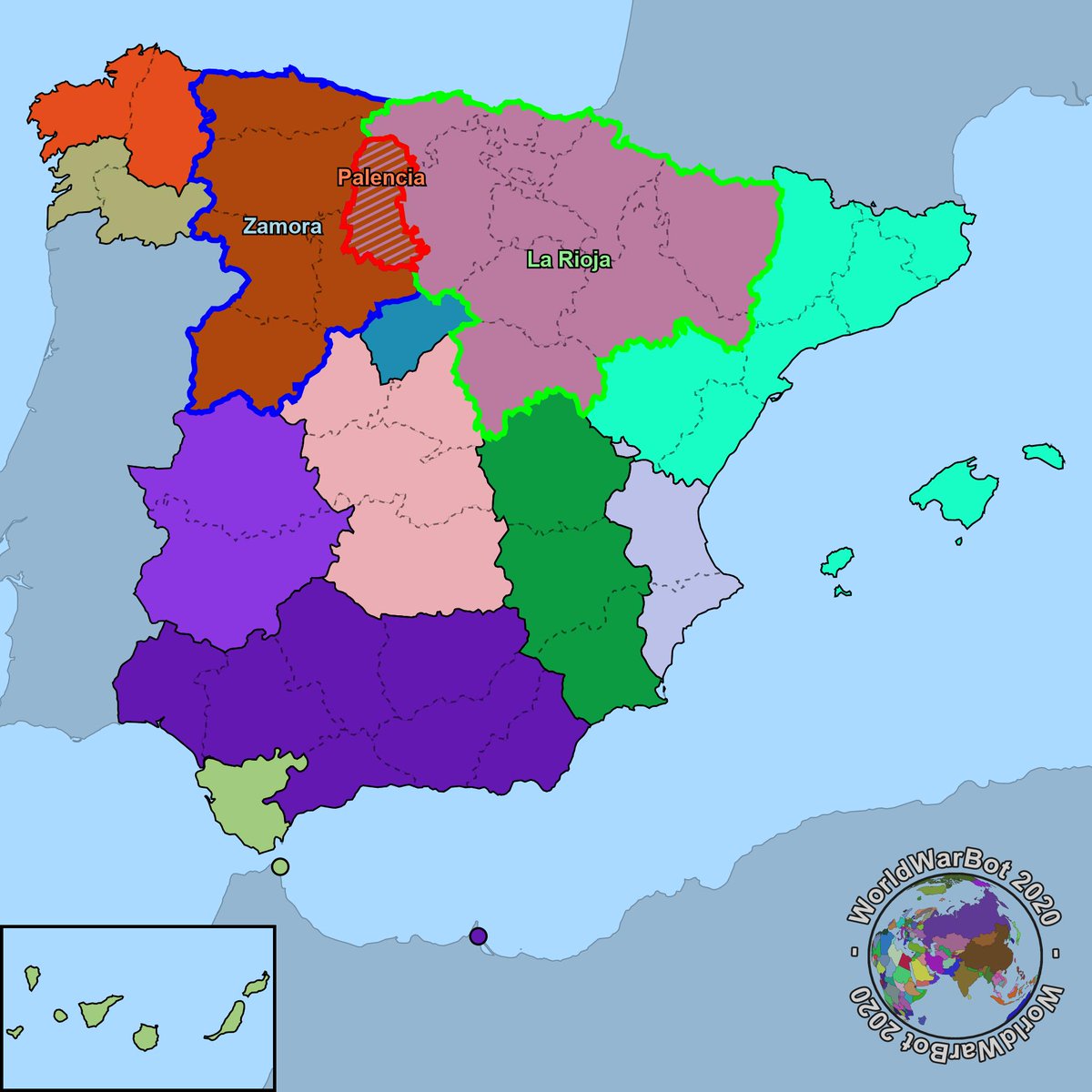 Tercera semana de diciembre, año 2021, La Rioja ha conquistado la provincia de Palencia anteriormente ocupada por Zamora.
#LaRioja #Zamora